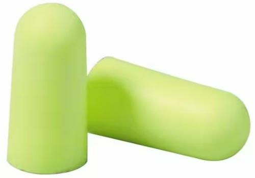 3M Highland 312-1250, Disposable ear plug, Normal, In-ear, Green, Yellow, 29 dB, Foam