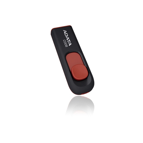 ADATA 32GB C008, 32 GB, USB Type-A, 2.0, 10 g, Black, Red