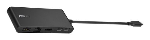 ASUS Dual 4K USB-C Dock DC201, Wired, USB 3.2 Gen 2 (3.1 Gen 2) Type-C, 100 W, 1000 Mbit/s, Black, 10 Gbit/s