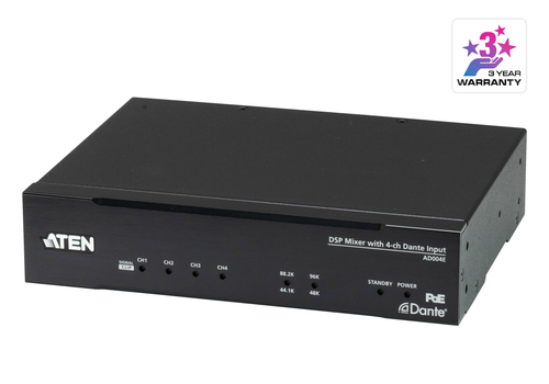 ATEN AD004E, 600 O, Black, Metal, 20 - 20000 Hz, 0,01%, IEEE802.3af
