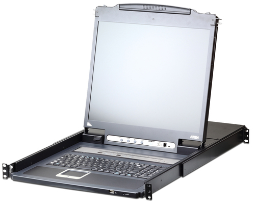 ATEN CL5708IN, 1920 x 1200 pixels, Full HD, Rack mounting, 25 W, 1U, Black
