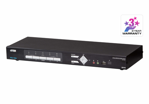 ATEN CM1164A, 1920 x 1200 pixels, Full HD, Rack mounting, 9,7 W, Black