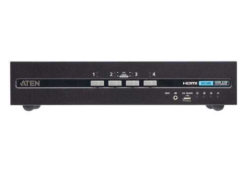 ATEN CS1144H4C, 3840 x 2160 pixels, 4K Ultra HD, 7,2 W, Black