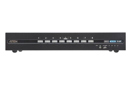 ATEN CS1148D4C, 3840 x 2160 pixels, 4K Ultra HD, Rack mounting, Black