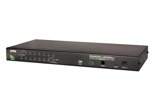 ATEN CS1716A, 2048 x 1536 pixels, Rack mounting, 6,6 W, 1U, Black
