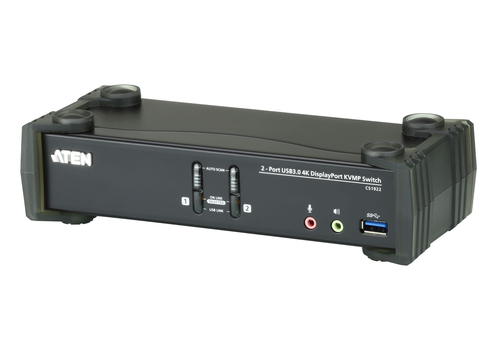 ATEN CS1922, 4096 x 2160 pixels, Black