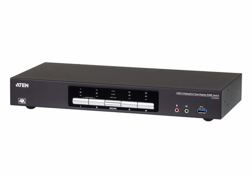 ATEN CS1944DP, 4096 x 2160 pixels, 4K Ultra HD, 5,76 W, Black