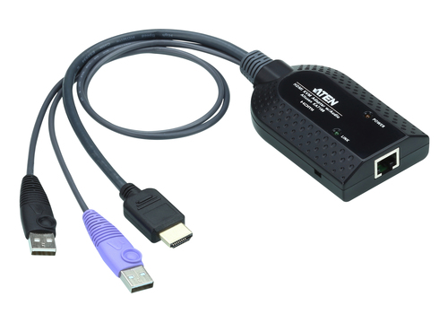 ATEN KA7188, USB, USB, HDMI, Black, RJ-45, 1920 x 1200 pixels