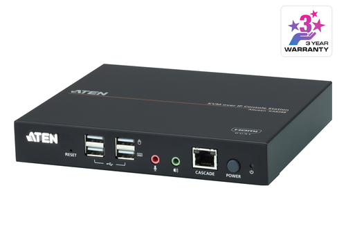 ATEN KA8288, 1920 x 1200 pixels, Ethernet LAN, Full HD+, Rack mounting, 6,53 W, Black