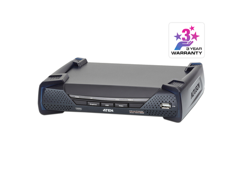 ATEN KE8950R, Receiver, Wired, 3840 x 2160 pixels, Black, Metal, HDMI