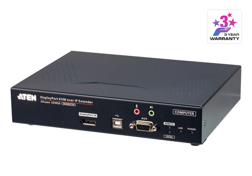 ATEN KE9950T, Transmitter, Wired, 10000 m, Cat5e, 3840 x 2160 pixels, 36 bit