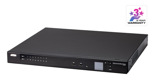 ATEN KG0016, 1920 x 1080 pixels, Ethernet LAN, Full HD, Rack mounting, 34,6 W, Black