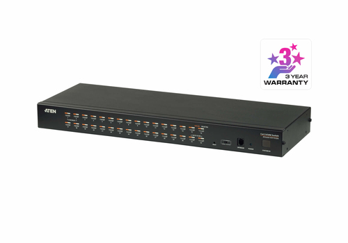 ATEN KH1532A, 1920 x 1200 pixels, Full HD, Rack mounting, 4,8 W, Black