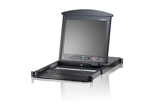 ATEN KL1516AM, 1280 x 1024 pixels, Ethernet LAN, 24 W, 1U, Black