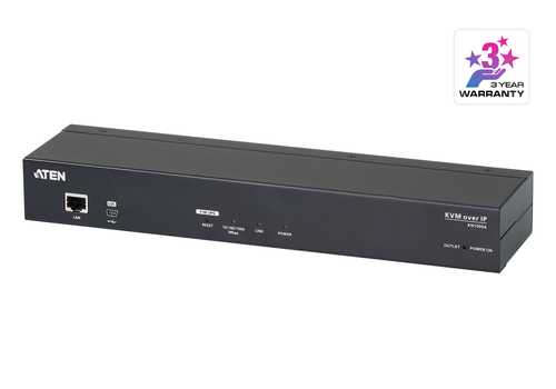 ATEN KN1000A, 1920 x 1200 pixels, Ethernet LAN, Black
