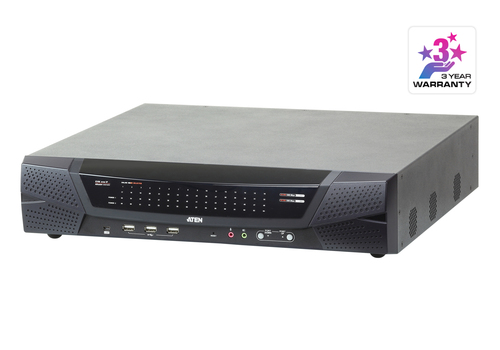 ATEN KN4164V, 1920 x 1200 pixels, Ethernet LAN, 64,24 W, Metallic