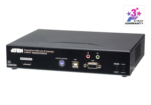 ATEN KX9970FT, Transmitter, Wired, 5120 x 2880 pixels, 144 Hz, OSD, Push-buttons, 5120 x 2880 @ 30 Hz, 5120 x 1440 @ 60 Hz, 4096 x 2160 @ 60 Hz (4:4:4), 2560 x 1440 @ 144 Hz, 1920...