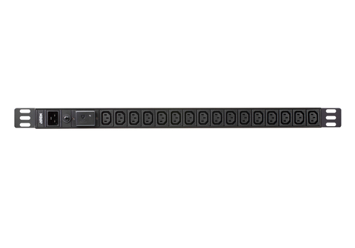ATEN PE0216SB, Basic, 0U, Aluminium, Black, 16 AC outlet(s), C13 coupler