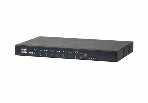 ATEN PE6108AV, 1U, Black, 8 AC outlet(s), NEMA 5–15R, NEMA 5–15P, 3 m