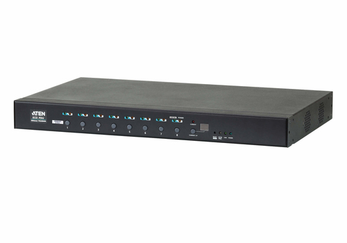 ATEN PE6208AV, Metered, 1U, Horizontal, Black, 8 AC outlet(s), NEMA 5–20R