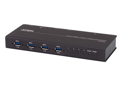 ATEN US3344I, 5 Gbit/s, Black, Metal, 0 - 50 °C, -20 - 60 °C, 0 - 80%