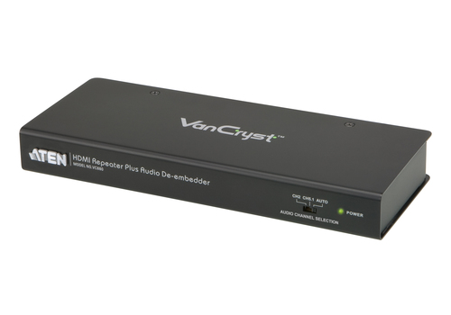 ATEN VC880, 1920 x 1080 pixels, 3D, Black, HDCP