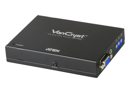 ATEN VE170RQ, 1920 x 1200 pixels, AV receiver, 300 m, Black