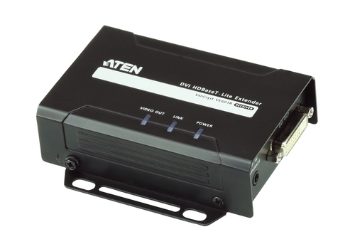 ATEN VE601R, 1920 x 1080 pixels, AV receiver, 70 m, Black, HDCP