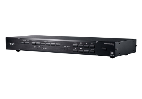 ATEN VP1920, Metal, Black, 15 m, 1920 x 1200 (WUXGA), 3840 x 2160, 4096 x 2160, 4096 x 2160 pixels, IR