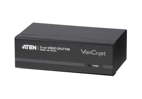 ATEN VS132A, VGA, 2x VGA, 1 x HDB-15 Male (Blue), 2048 x 1536 pixels, Black, 30 m
