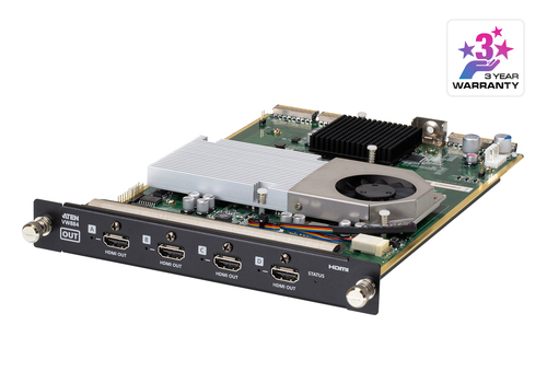 ATEN VW884, Output board, Black, 3840 x 2160, 4096 x 2160, 30 Hz, 271 mm, 193 mm