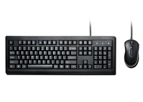 Kensington K72436AM, Full-size (100%), Wired, USB, Black, Mouse included