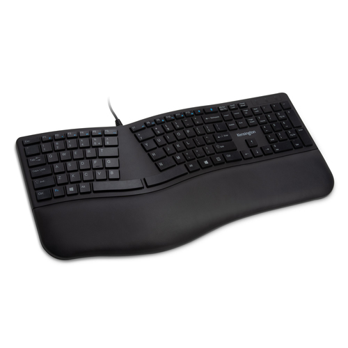 Kensington K75400US, Full-size (100%), Wired, USB, QWERTY, Black