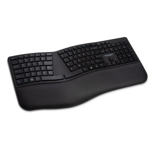 Kensington K75401US, Full-size (100%), Wireless, RF Wireless + Bluetooth, QWERTY, Black