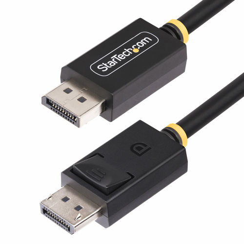 StarTech.com DP21-2M-DP40-CABLE, 2 m, DisplayPort, DisplayPort, Male, Male, 7680 x 4320 pixels