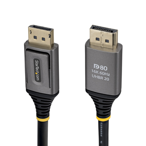 StarTech.com DP21V-1M-DP80-CABLE, 1 m, DisplayPort, DisplayPort, Male, Male, 15360 x 8640 pixels