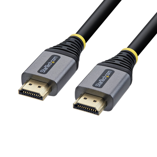 StarTech.com HDMMV25F, 7,6 m, HDMI Type A (Standard), HDMI Type A (Standard), Audio Return Channel (ARC), Black, Silver