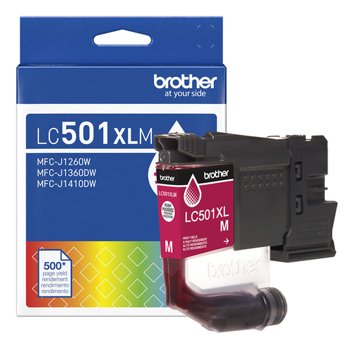 Brother LC501XLMS, High (XL) Yield, Magenta, 1 pc(s), 500 pages, Single pack