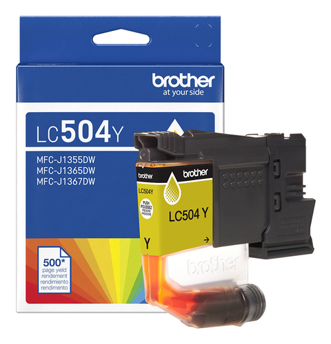 Brother LC504YS, Standard Yield, Yellow, 1 pc(s), 500 pages, Single pack