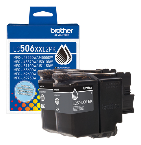 Brother LC506XXL2PKS, Extra (Super) High Yield, Black, 2 pc(s), 5000 pages, Twin pack