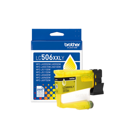 Brother LC506XXLYS, Extra (Super) High Yield, Yellow, 1 pc(s), 2500 pages, Single pack
