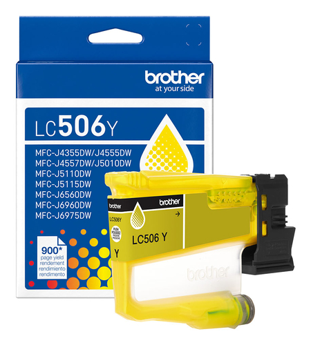 Brother LC506YS, Standard Yield, Yellow, 1 pc(s), 900 pages, Single pack