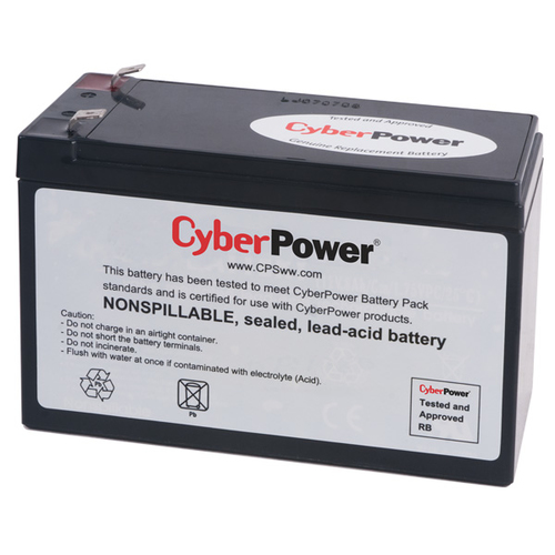 CyberPower RB1280, 12 V, 1 pc(s), Black, 0 - 40 °C, 0 - 90%, 2,65 kg (5.84 lbs)