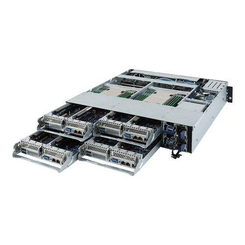 GIGABYTE H242-Z10, Socket SP3, AMD, DDR4-SDRAM, 128 GB, 64 GB, Octa-channel