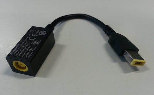 Lenovo ThinkPad Slim Power Conversion Cable, Black, Male, Female