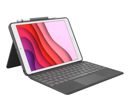 Logitech 920-009608, QWERTZ, English, Touchpad, 1,8 cm, 1 mm, Apple