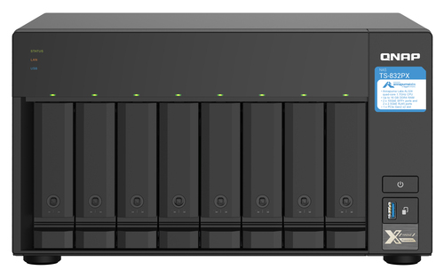 QNAP TS-832PX, NAS, Tower, Annapurna Labs, AL324, 4 GB, DDR4