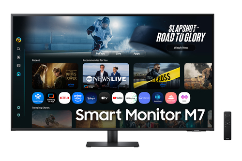 Samsung M70F, 109,2 cm (43"), 3840 x 2160 pixels, 4K Ultra HD, LCD, 4 ms, Black