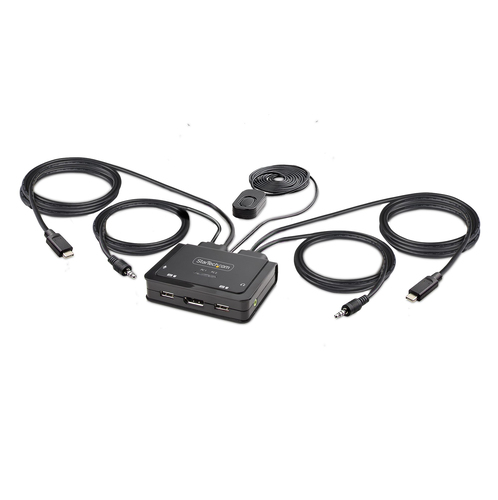 StarTech.com C2-D46-UC2-CBL-KVM, 5120 x 1440 pixels, Black
