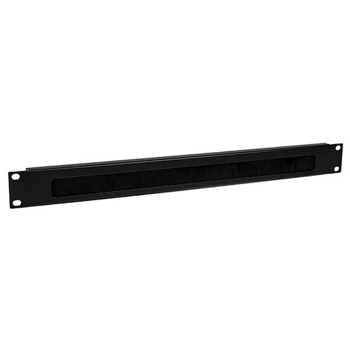 StarTech.com CMBRUSH1U, Cable management panel, Steel, Black, 421,2 g